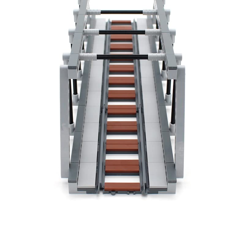 dspitwod Bridge parts with 264 pieces spark creative rail layouts