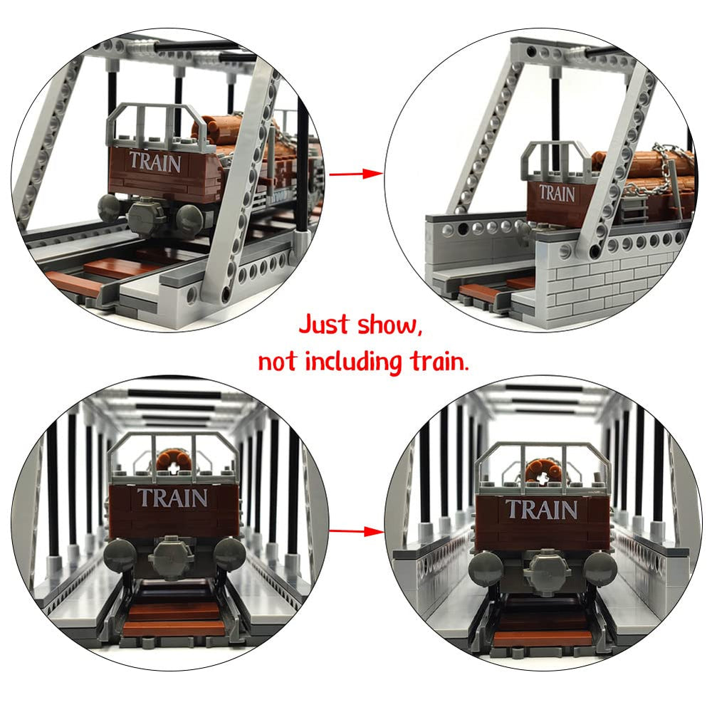 dspitwod Bridge gift for kids and adults who love trains
