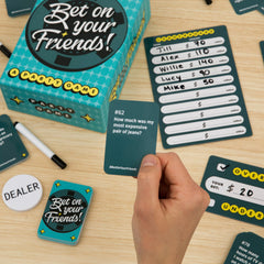 DSS Games Bet On Your Friends betting boards organize scores and bets