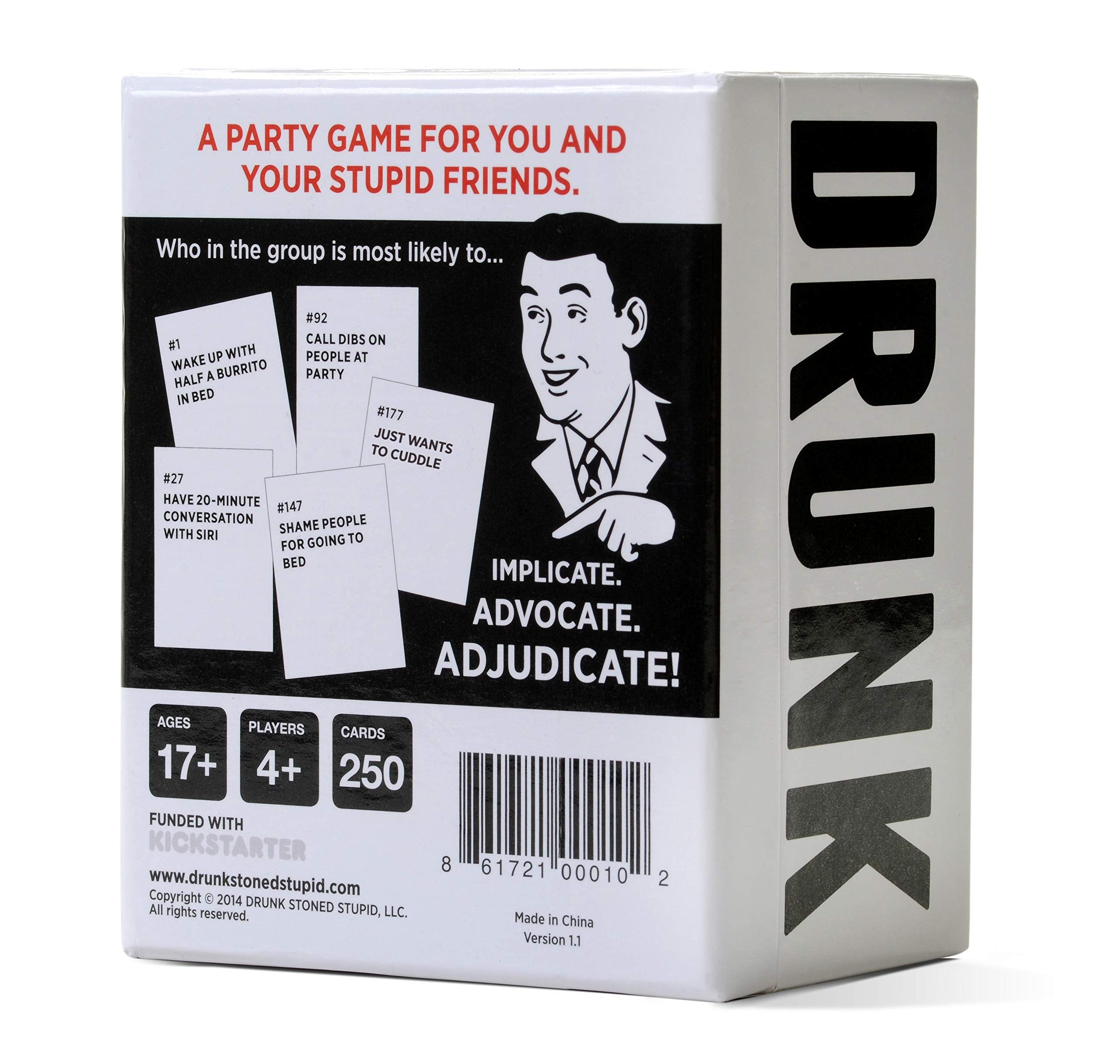 DSS Games Drunk Stoned or Stupid box ready for game night.