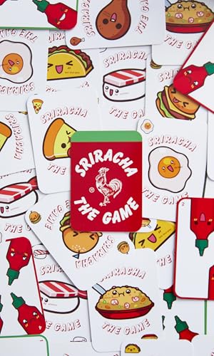 DSS Games Sriracha deck of cards spread ready for fast, slap-filled rounds.