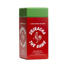DSS Games Sriracha box front showcasing family-friendly spicy fun for game night.