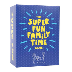 DSS Games The Super Fun Family Time Game front cover, ideal for screen-free family bonding.