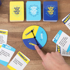 DSS Games The Super Fun Family Time Game instructions, simple setup for effortless family play.