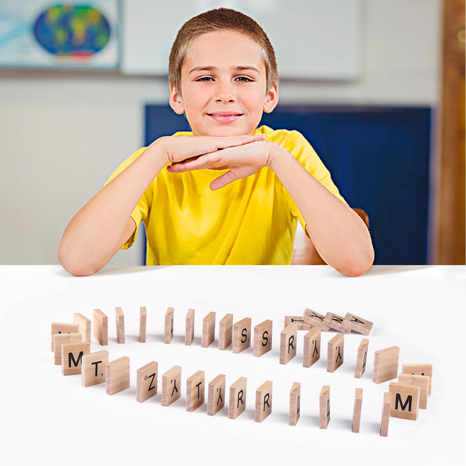 DSYJ wood tiles size reference image shows 0.7x0.79 inch footprint.