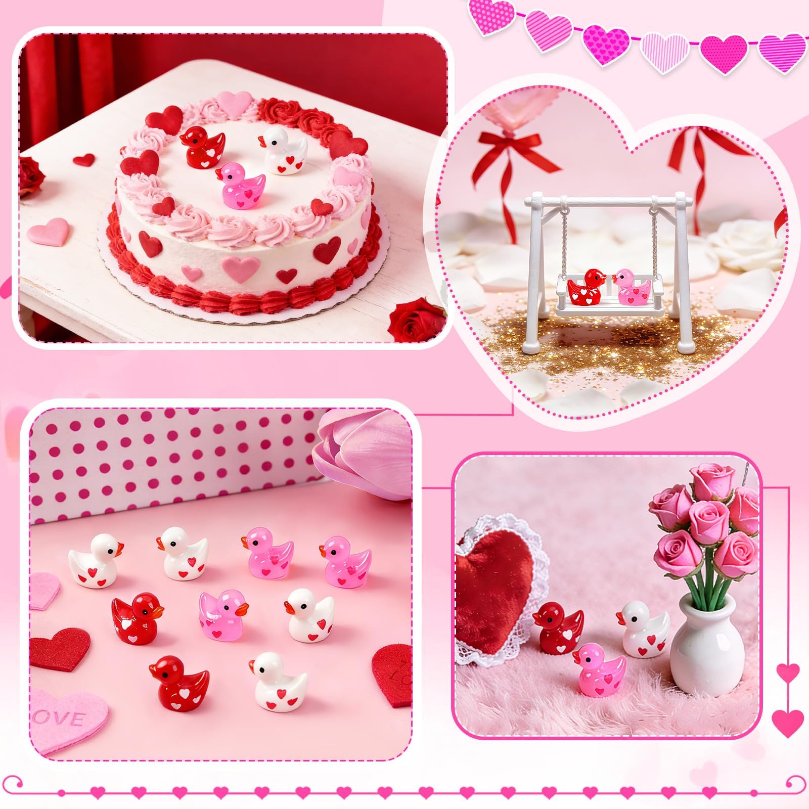 DTOFOOT resin ducks add subtle whimsy to dollhouse decorations.