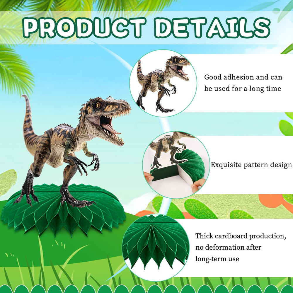 DTOFOOT dinosaur party decor collection brightens celebrations with vivid elements.