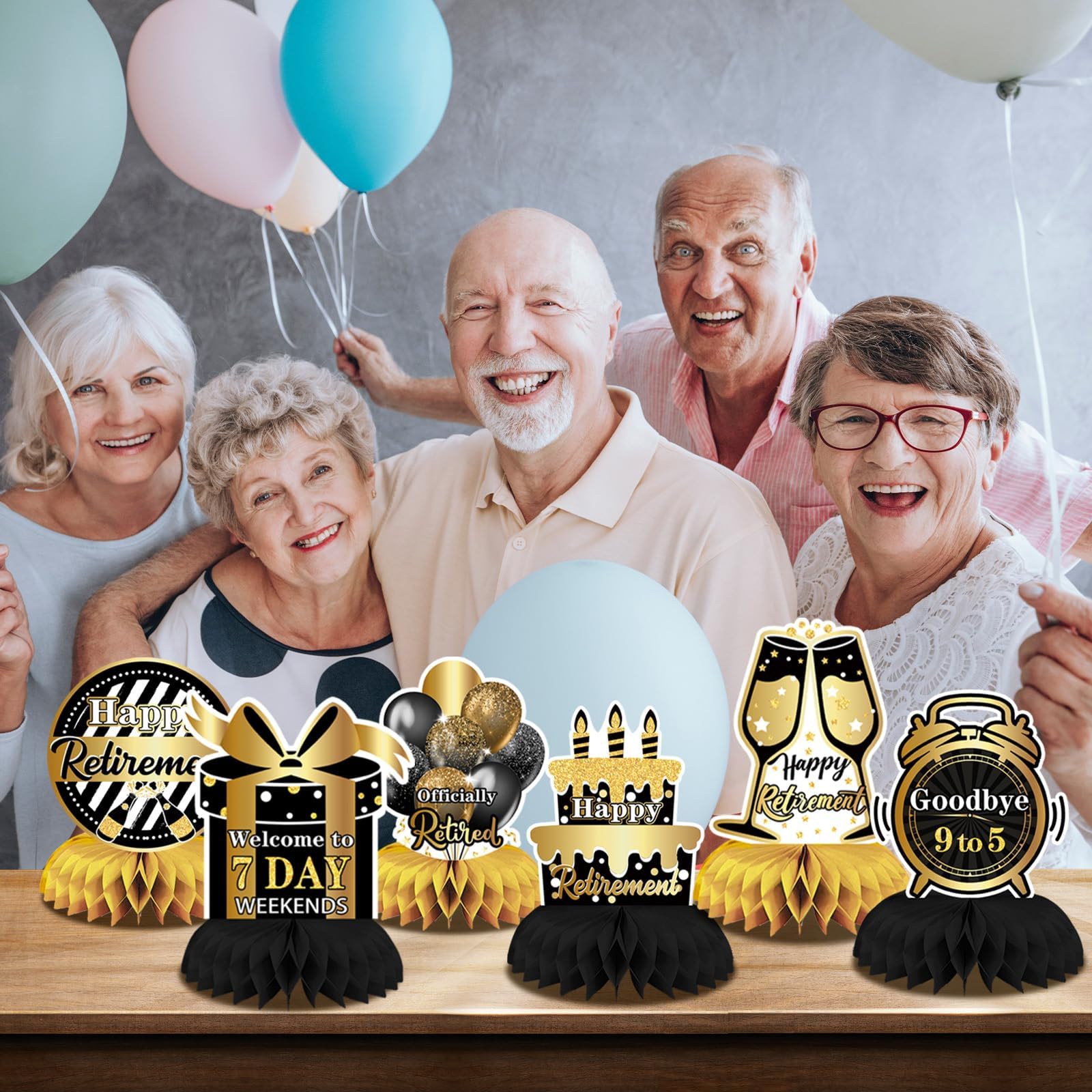 DTOFOOT retirement centerpiece with minimalist design fits any table decor.