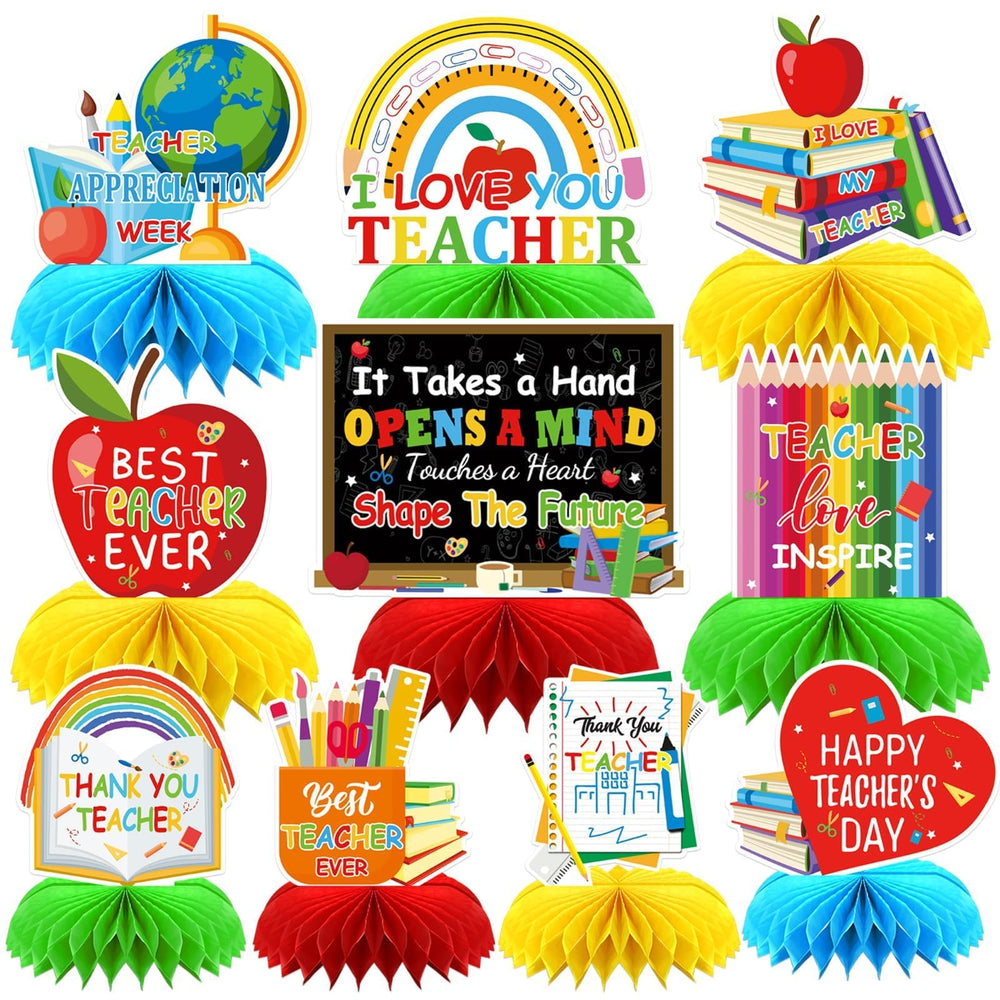 DTOFOOT teacher appreciation honeycomb centerpiece 1 ideal for classroom décor and celebrations
