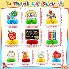 DTOFOOT teacher appreciation honeycomb centerpiece 2 vibrant centerpiece for school events