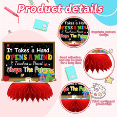 DTOFOOT teacher appreciation honeycomb centerpiece 3 suitable for party tables and displays