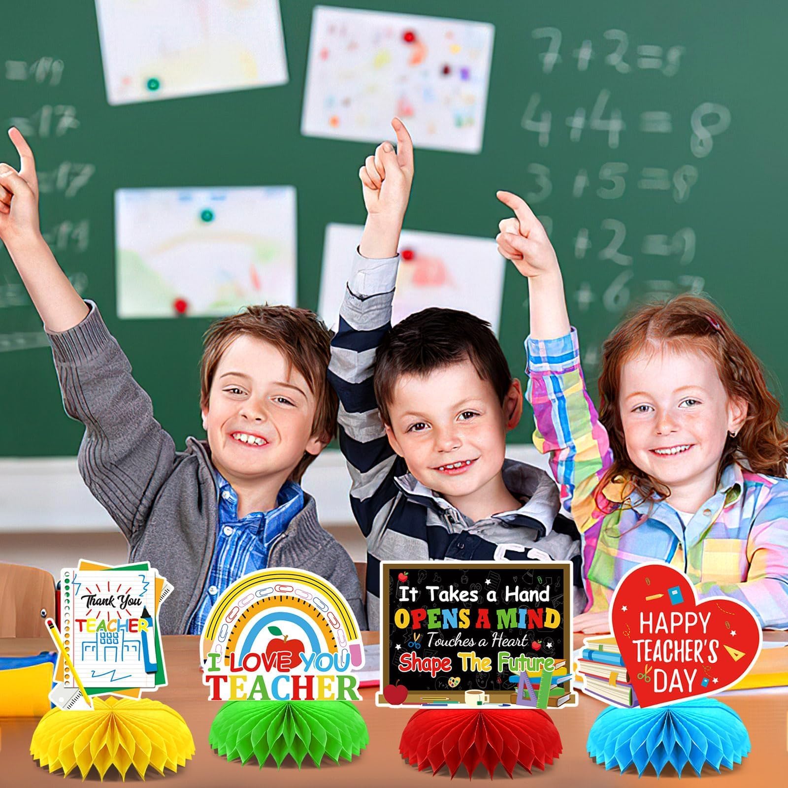 DTOFOOT teacher appreciation honeycomb centerpiece 7 with bold patterns for themed events
