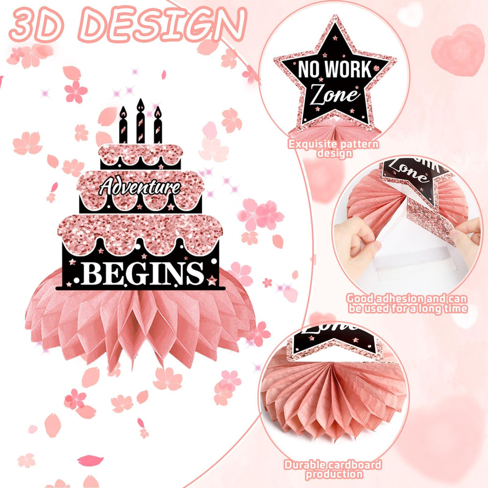 DTOFOOT retirement decorations with varied designs for personalized centerpieces.