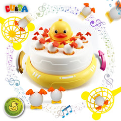 DU&DA Pop Up Duck Catch Game ducks spin and pop up to test quick reflexes during play.