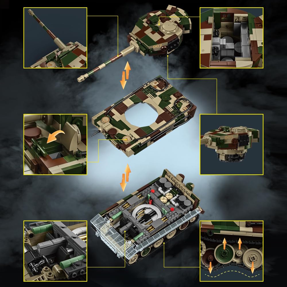 DUANT Tiger Tank No.7 interior detail view for realism.