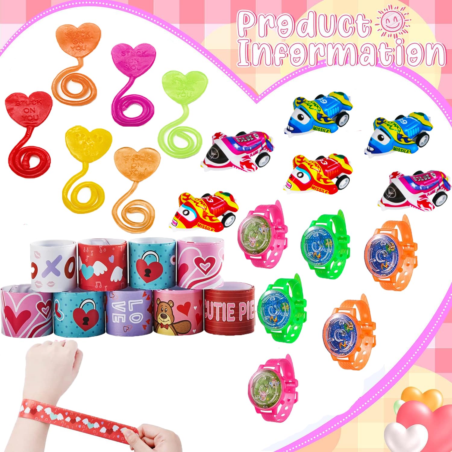 Duccsko Valentines animal pull-back cars for classroom play