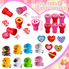 Duccsko Valentines sticker sheet for cards and crafts