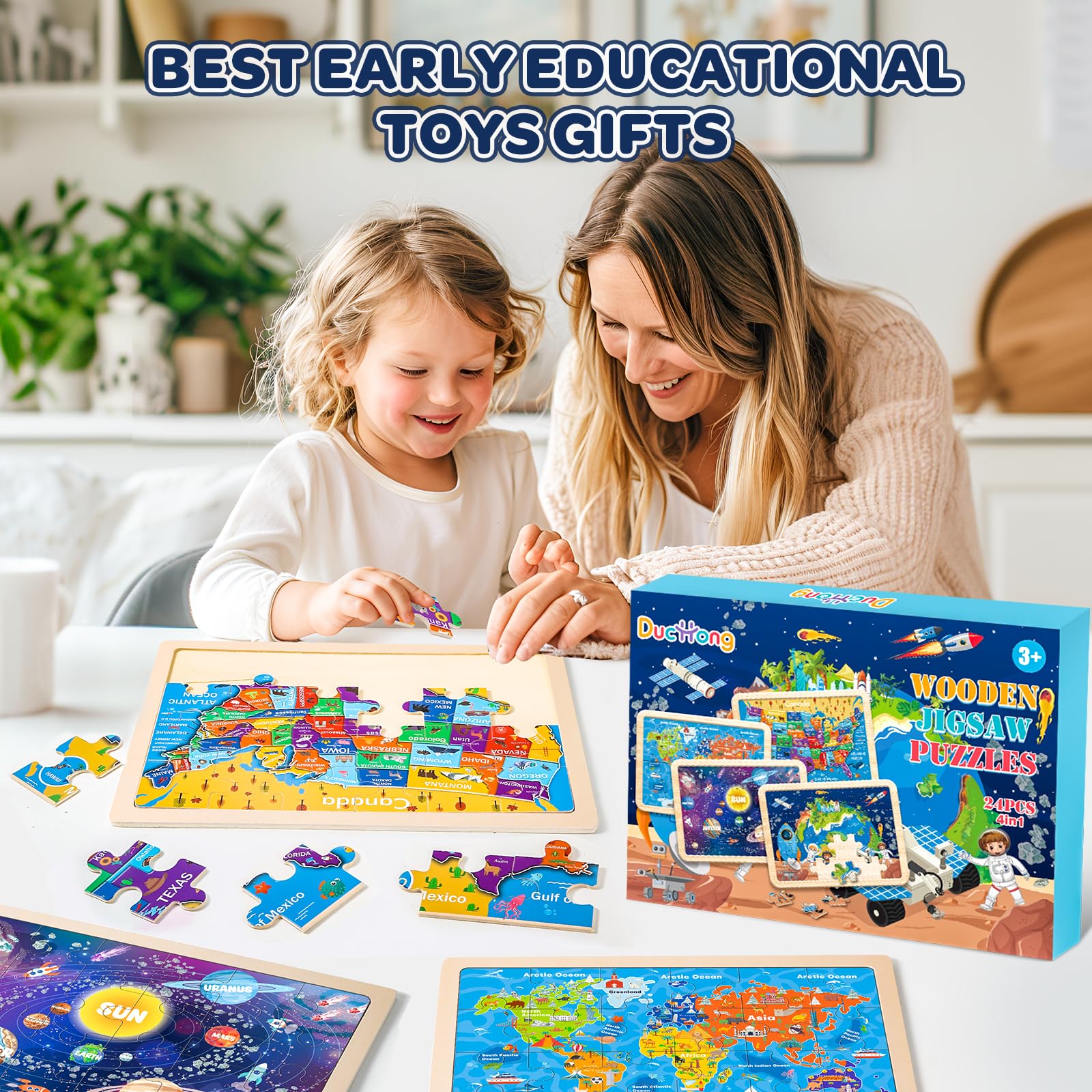 Duchong detachable guide: simple visual guide helps kids complete puzzles