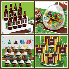 Duchong football balloons create vibrant accents for game-day celebrations