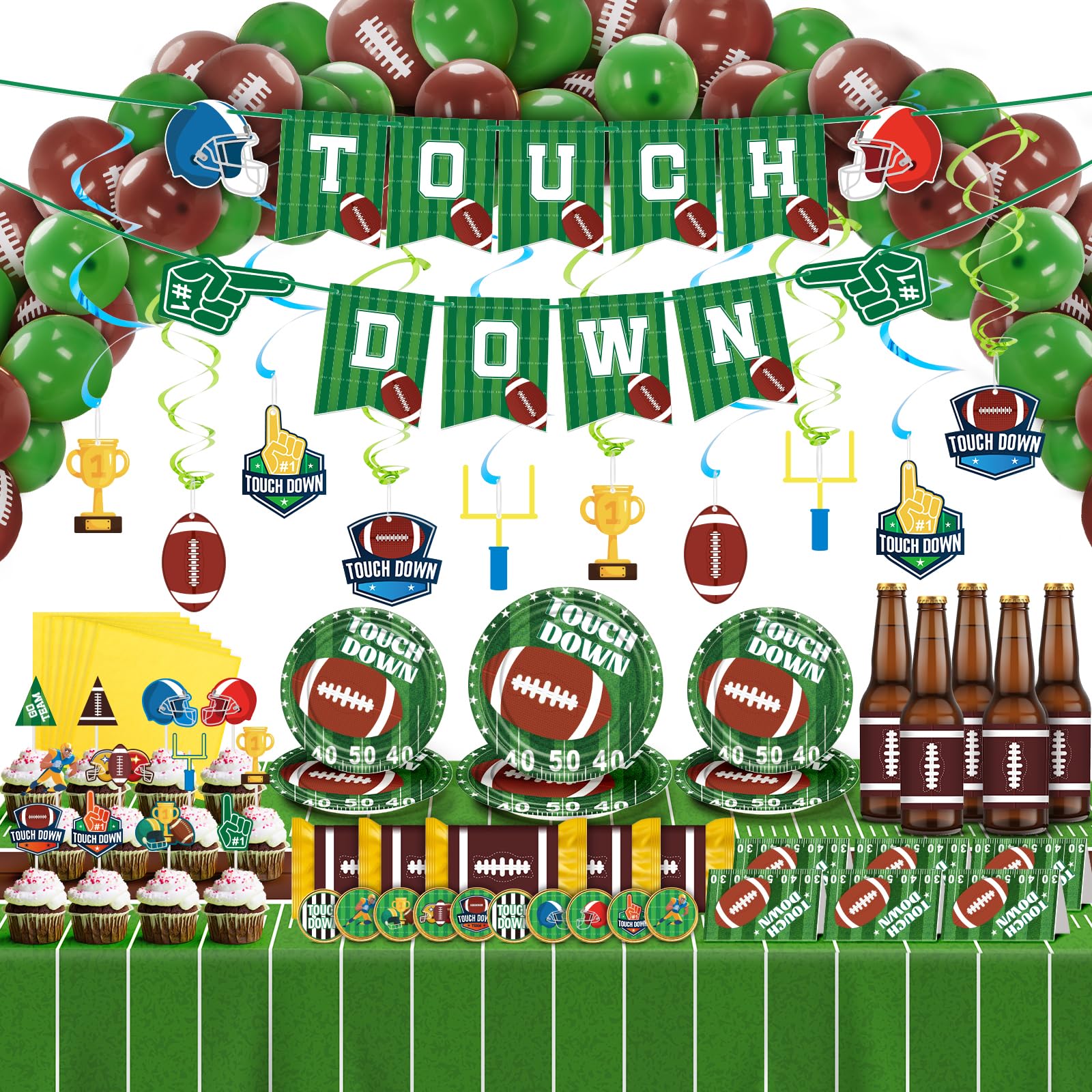Duchong football party decorations banner creates festive game-day ambiance