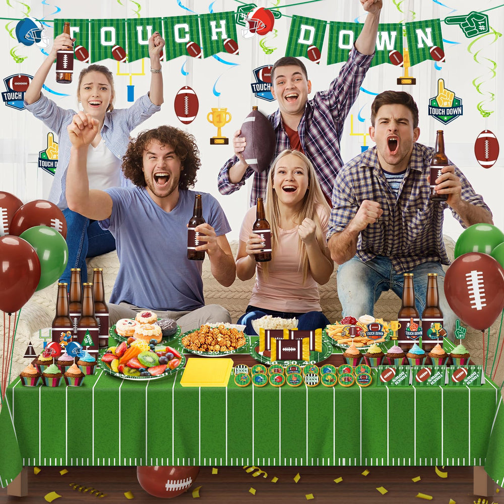 Duchong football plates 9-inch offer sturdy meal portions with sporty style