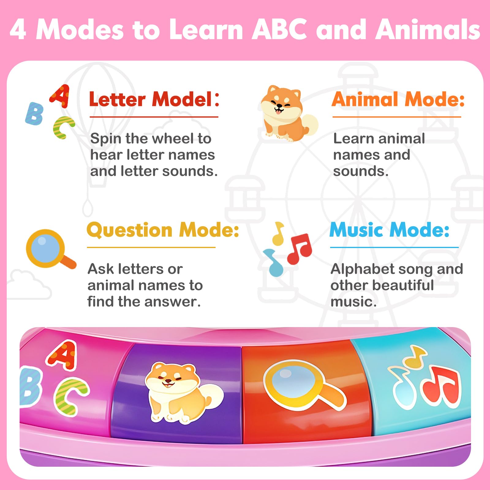 Duchong Spin and Sing interactive games image invites active listening and learning.