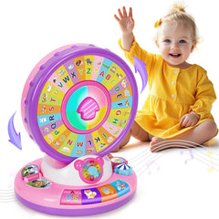 Duchong Spin and Sing alphabet image shows letters for early language exploration.