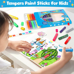 Duchong mess-free paint sticks reduce clean-up during craft time.