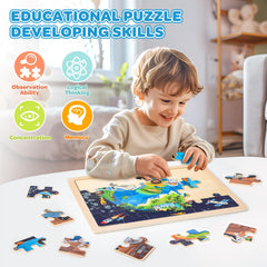 Duchong storage tray: convenient tray keeps puzzles organized for tidy play