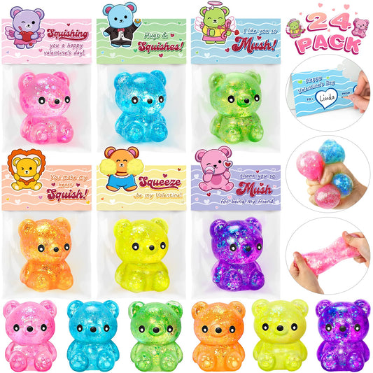 Duchong valentines bear cards and soft bears for classroom gifting.