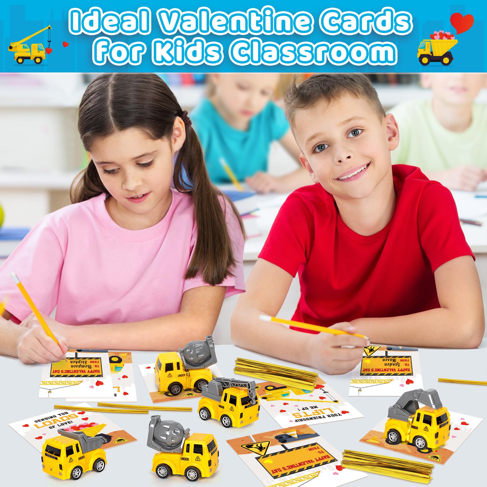 Duchong Valentines truck cards make a fun gift idea for boys and girls