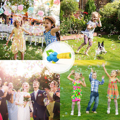 Duckura bubble solution bottles included for extended bubble fun