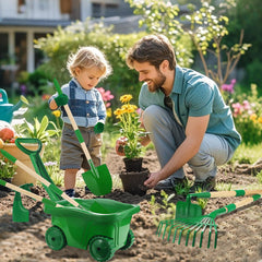 Duckura gloves and spray bottle protect hands during garden chores