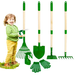 Duckura kids gardening tools set full view for outdoor play and learning