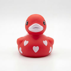 DUCKY CITY squeaky-hole bath duck activates a playful squeak when pressed