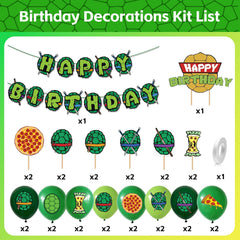 DUCTIAIARY Turtle cupcake toppers 12pc decorate treats with playful turtle charm.