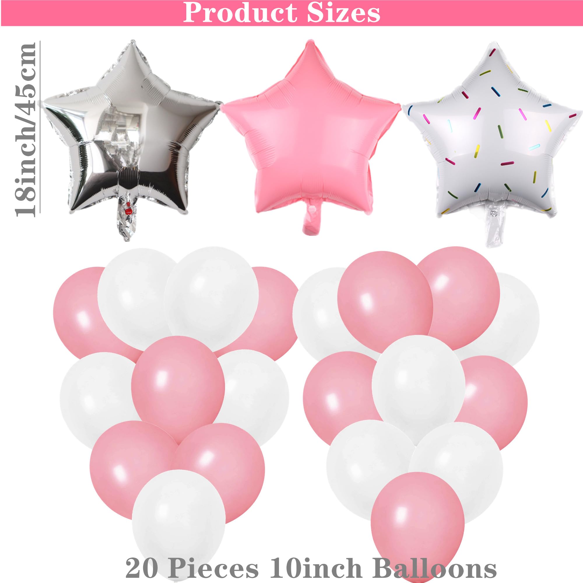 DUFACAI eighteen-inch star balloons brighten party photos