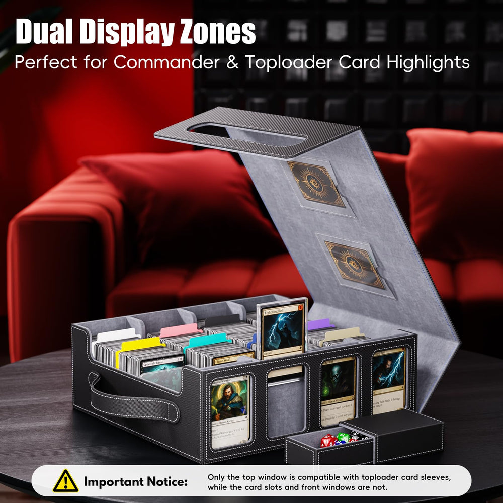 Dufvrpe commander display area highlights key cards at a glance.