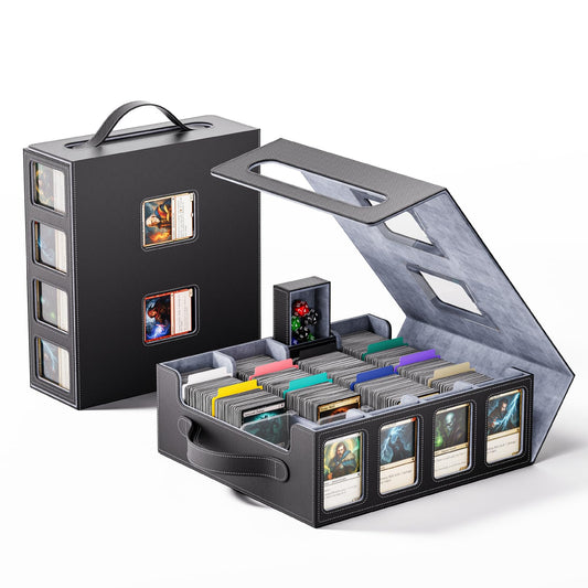 Dufvrpe trading card storage box with high capacity for 3500+ cards.
