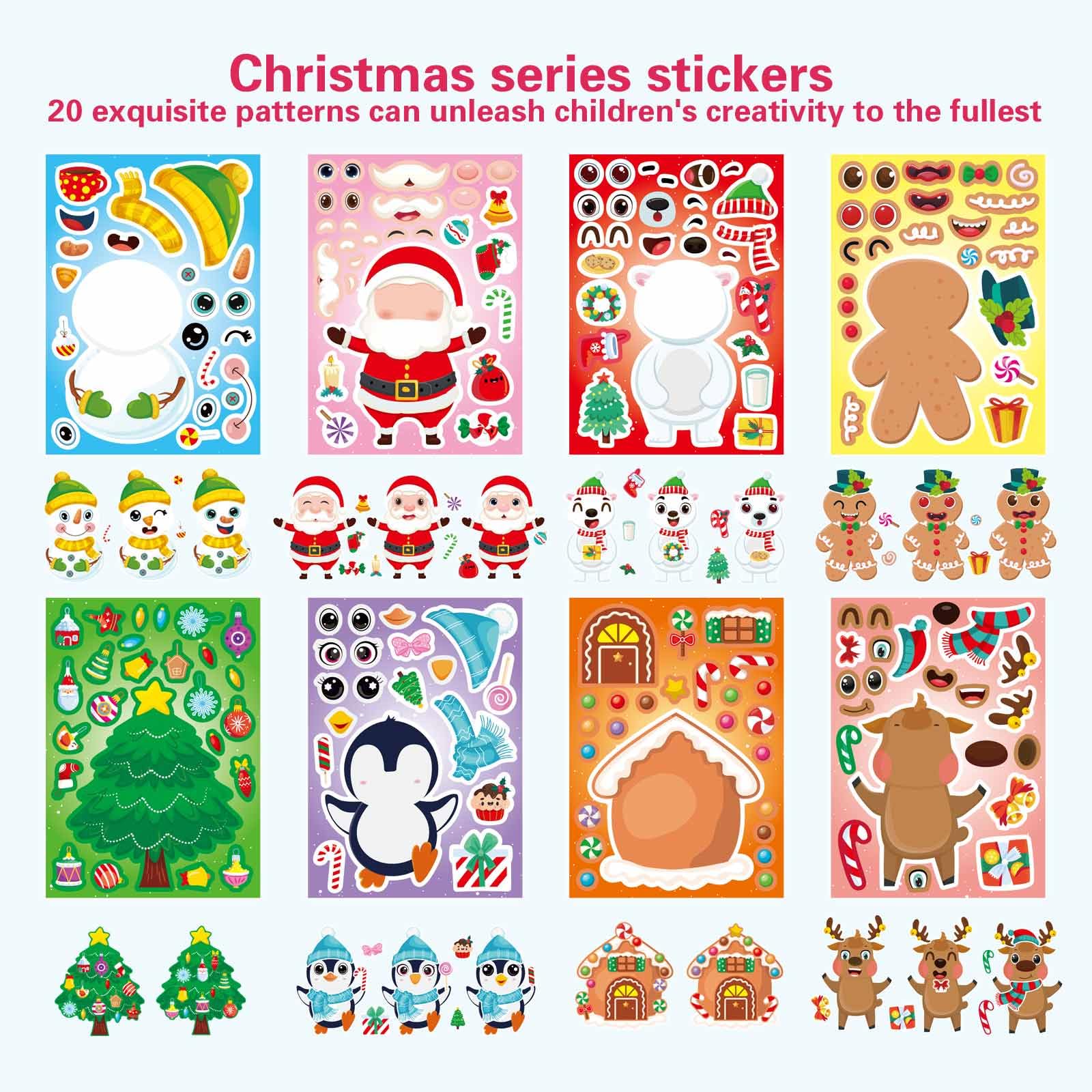 DUJAA gingerbread-man stickers for DIY projects and greeting cards.