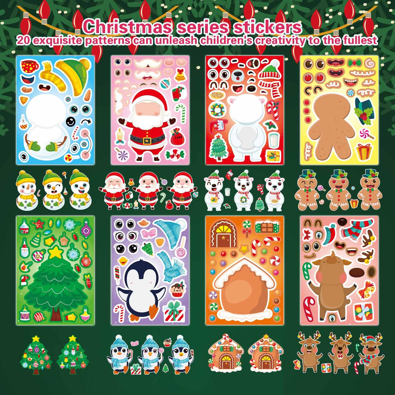 DUJAA penguin stickers ideal for gift bags and windows.