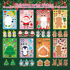 DUJAA penguin stickers ideal for gift bags and windows.