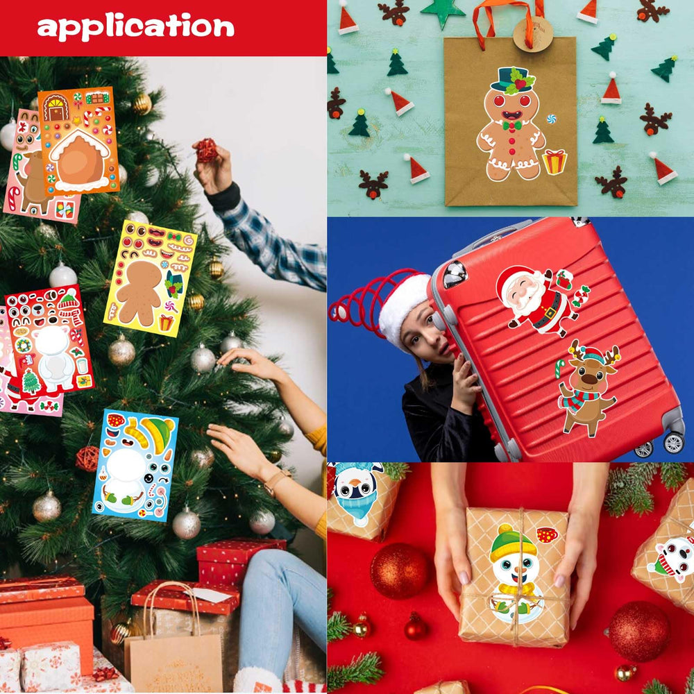 DUJAA Santa hat and bell accents for playful sticker scenes.