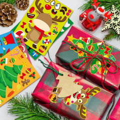 DUJAA 36 sheets offer easy peel-and-stick DIY Christmas crafts.