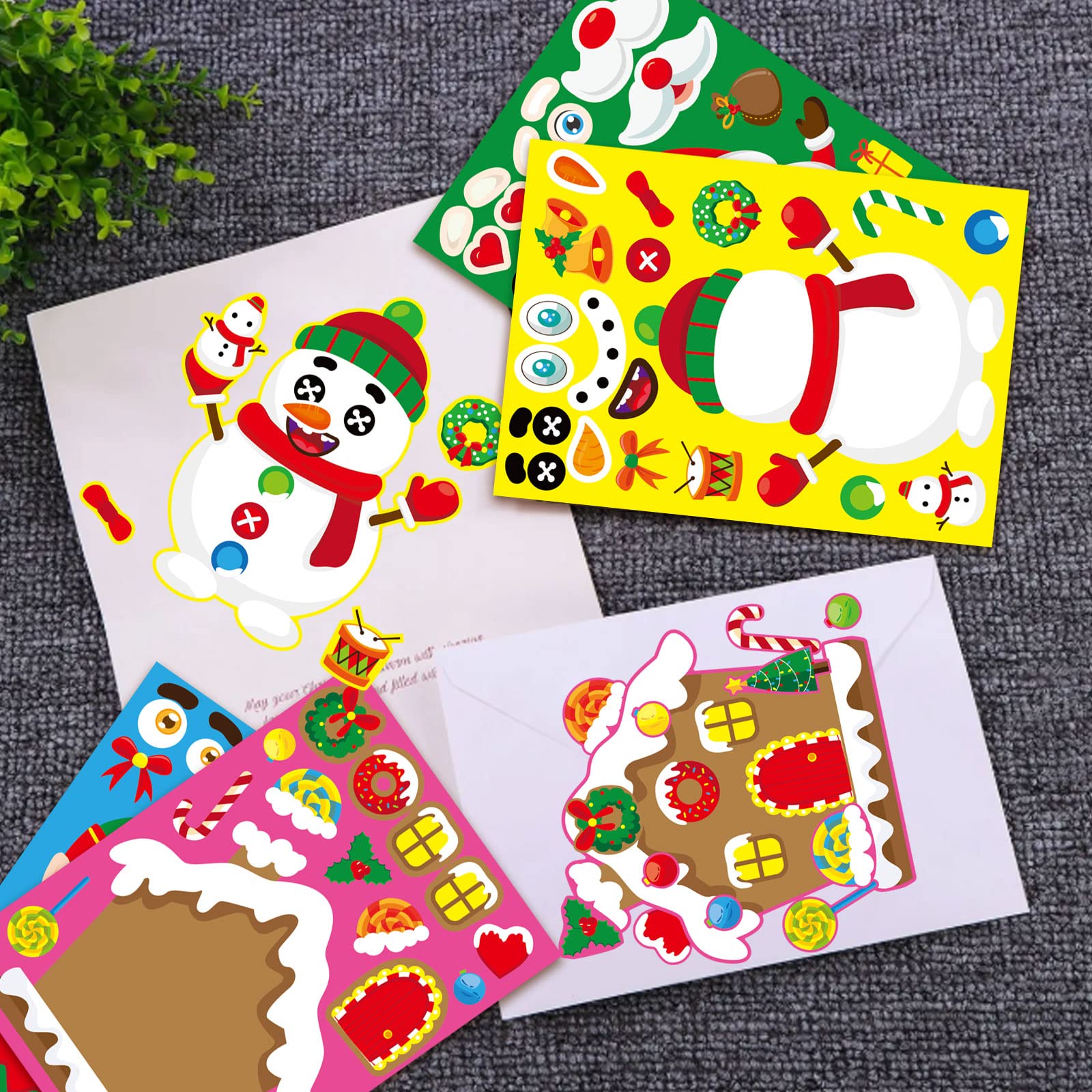 DUJAA Christmas party favors kit with colorful stickers for events.