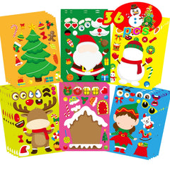 DUJAA Santa sticker sheet for kid-friendly holiday crafts and decorating gifts.