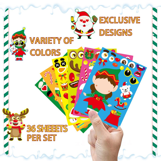 DUJAA snowman sticker sheet for creative kids' party activities.