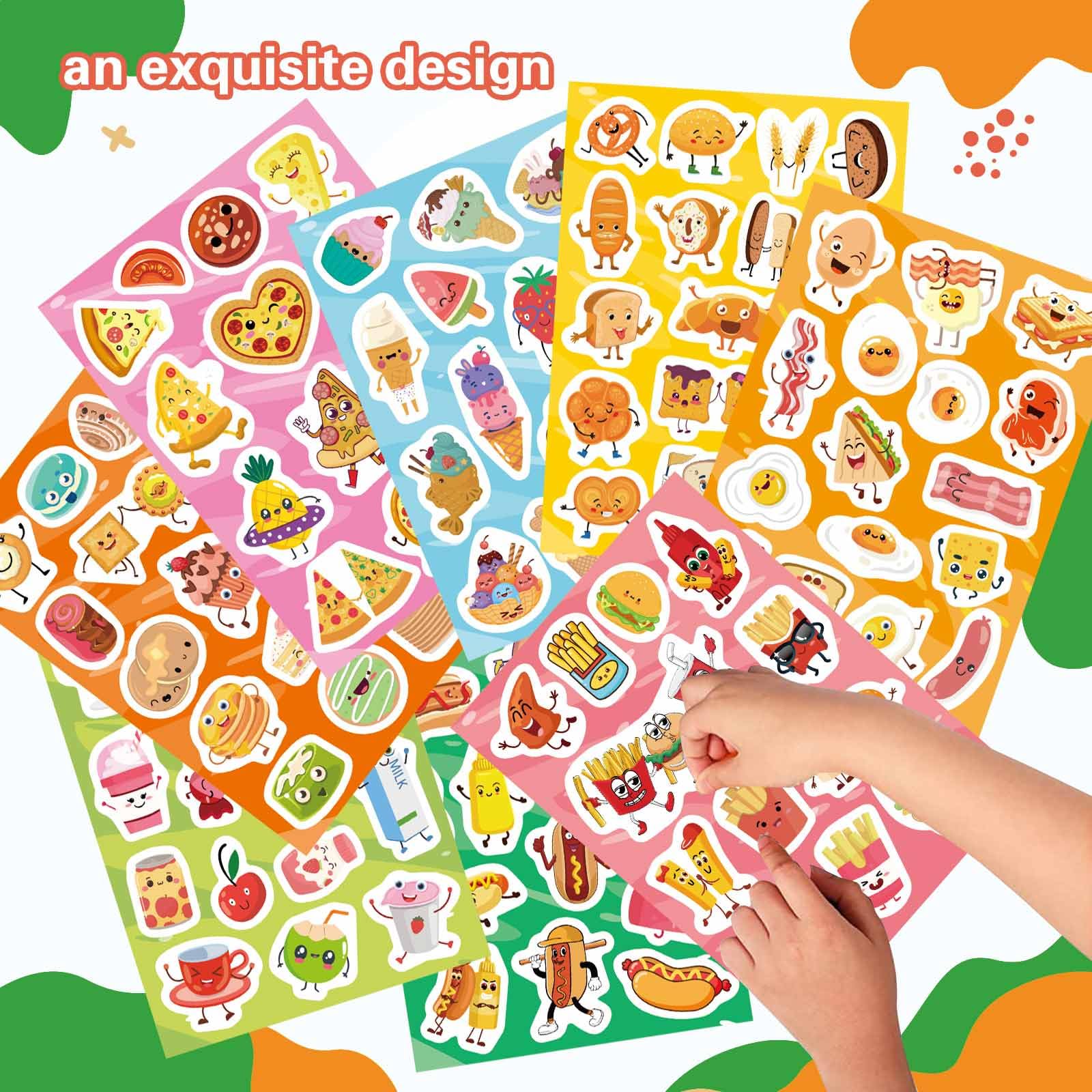 DUJAA bacon and eggs stickers for learning charts and crafts