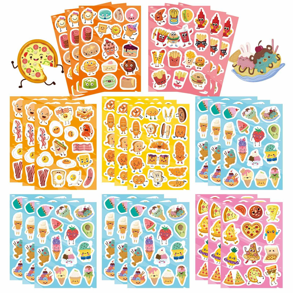 DUJAA pizza stickers for classroom rewards and crafts