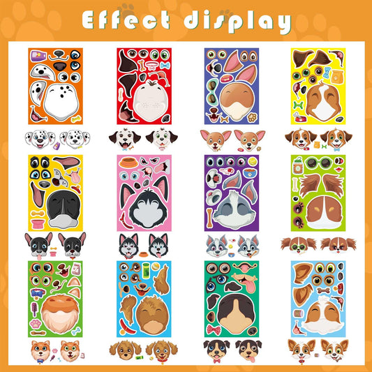 DUJAA paws and bones stickers for fun crafts and reward stickers.
